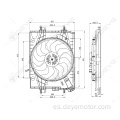 Ventilador eléctrico auto radiador 12v para DACIA SANDERO